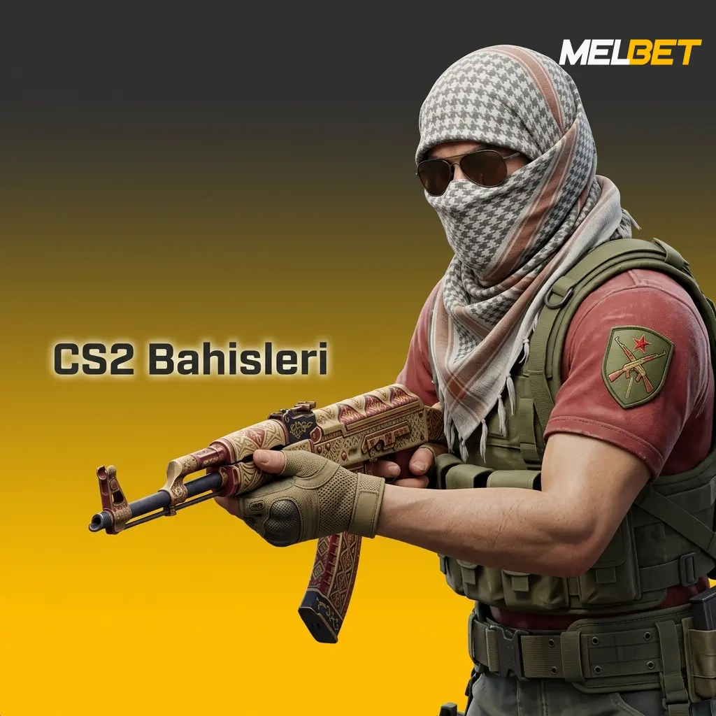 Melbet CS2 bahis turnuvaları ve maç içi canlı oran seçeneklerini gösteren görsel