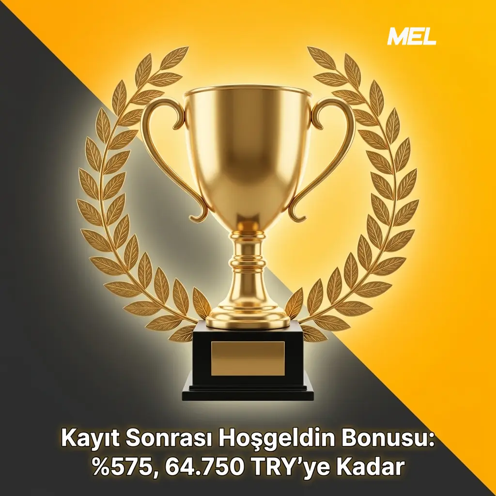 Melbet kayıt sonrası 5 hoşgeldin bonusu, 64.750 TRY'ye kadar spor ve casino teklifleri