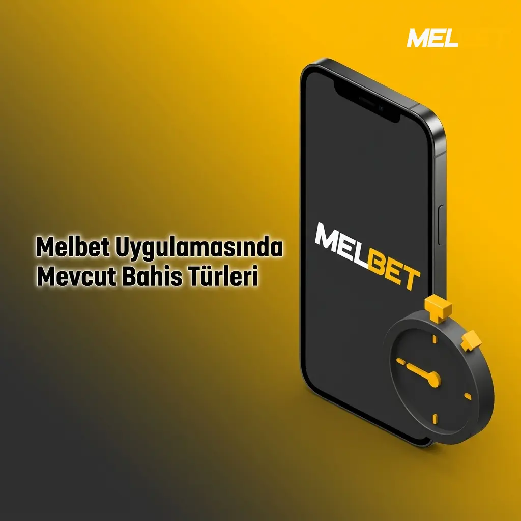 Melbet uygulamasında tekli, kombine, sistem, canlı ve uzun vadeli bahis türlerini gösteren görsel