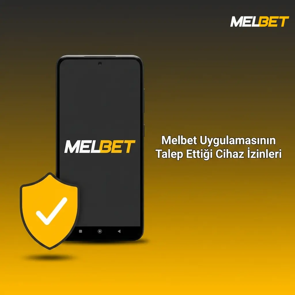 Melbet uygulamasının talep ettiği cihaz izinleri: depolama, bildirim, kamera, konum ve biyometrik erişim
