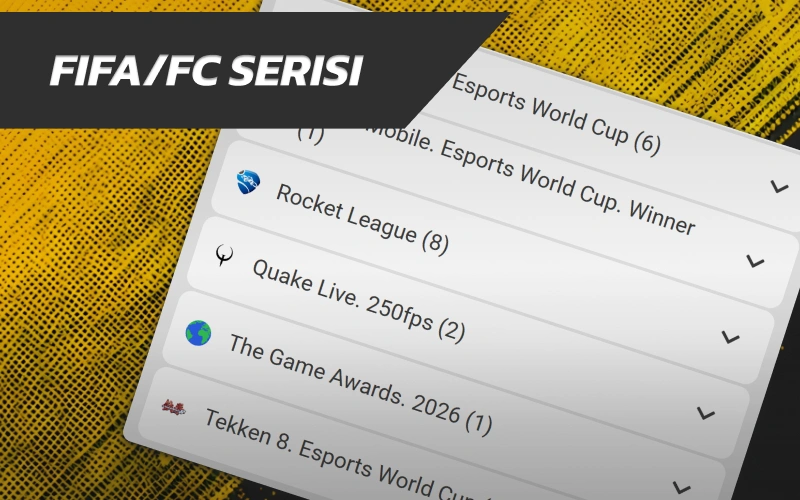 Dijital futbol maçlarını tahmin etmek üzere Melbet ana sayfa FIFA/FC Serisi bölümünü açın.
