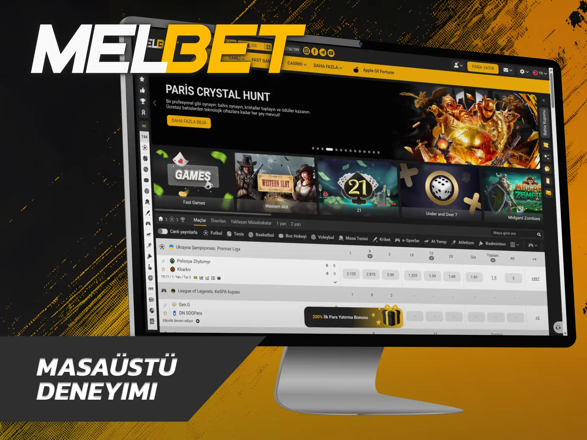 Masaüstü istemcisini yüklemek amacıyla Melbet ana sayfa indirme bölümünü açın.