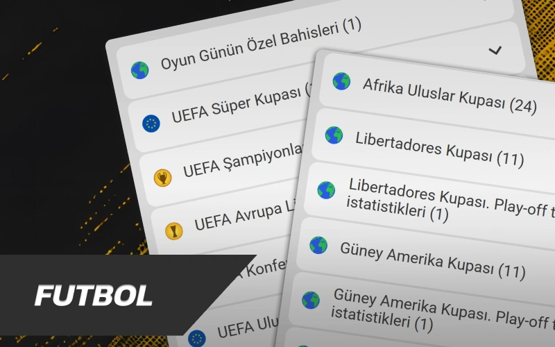 Şampiyonlar Ligi kuponları yapmak için Melbet ana sayfa Futbol bölümünü açın.