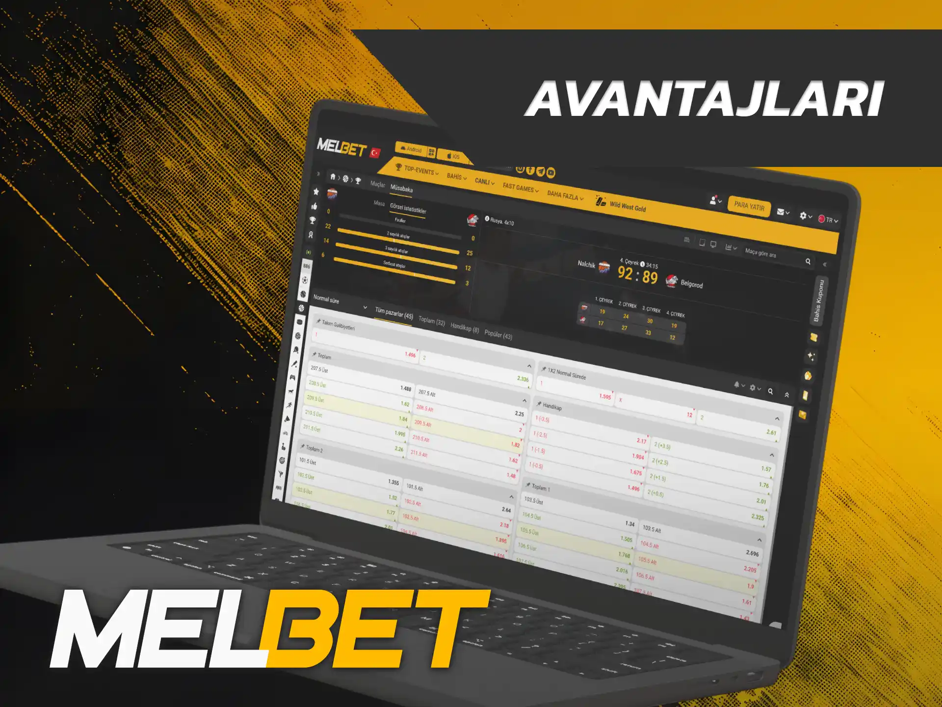Yüksek NBA oranlarını değerlendirmek için Melbet Basketbol avantajlarını inceleyin.
