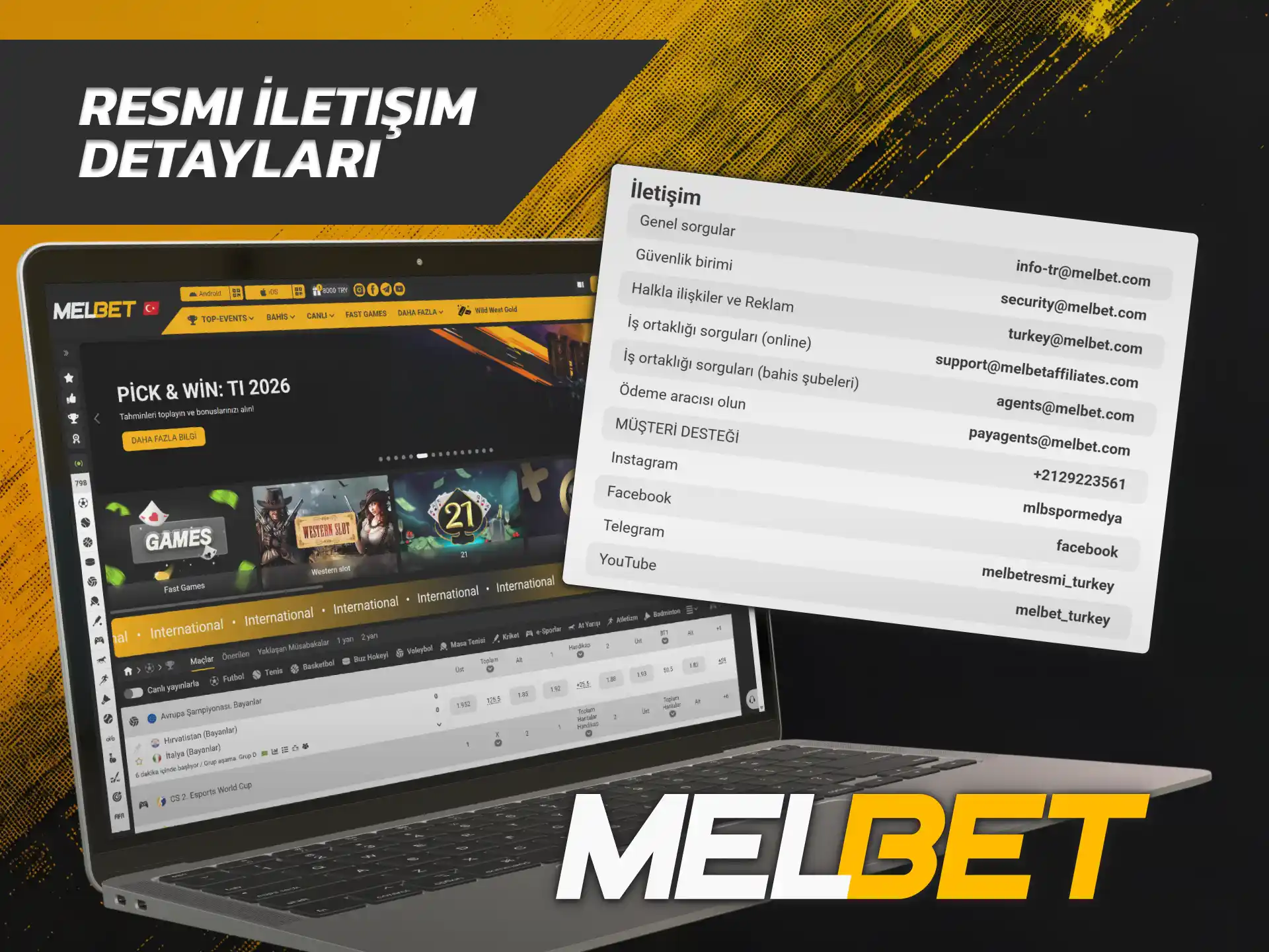 Resmi adres ve iletişim bilgilerini öğrenmek için Melbet Bize Ulaşın sayfasını okuyun.