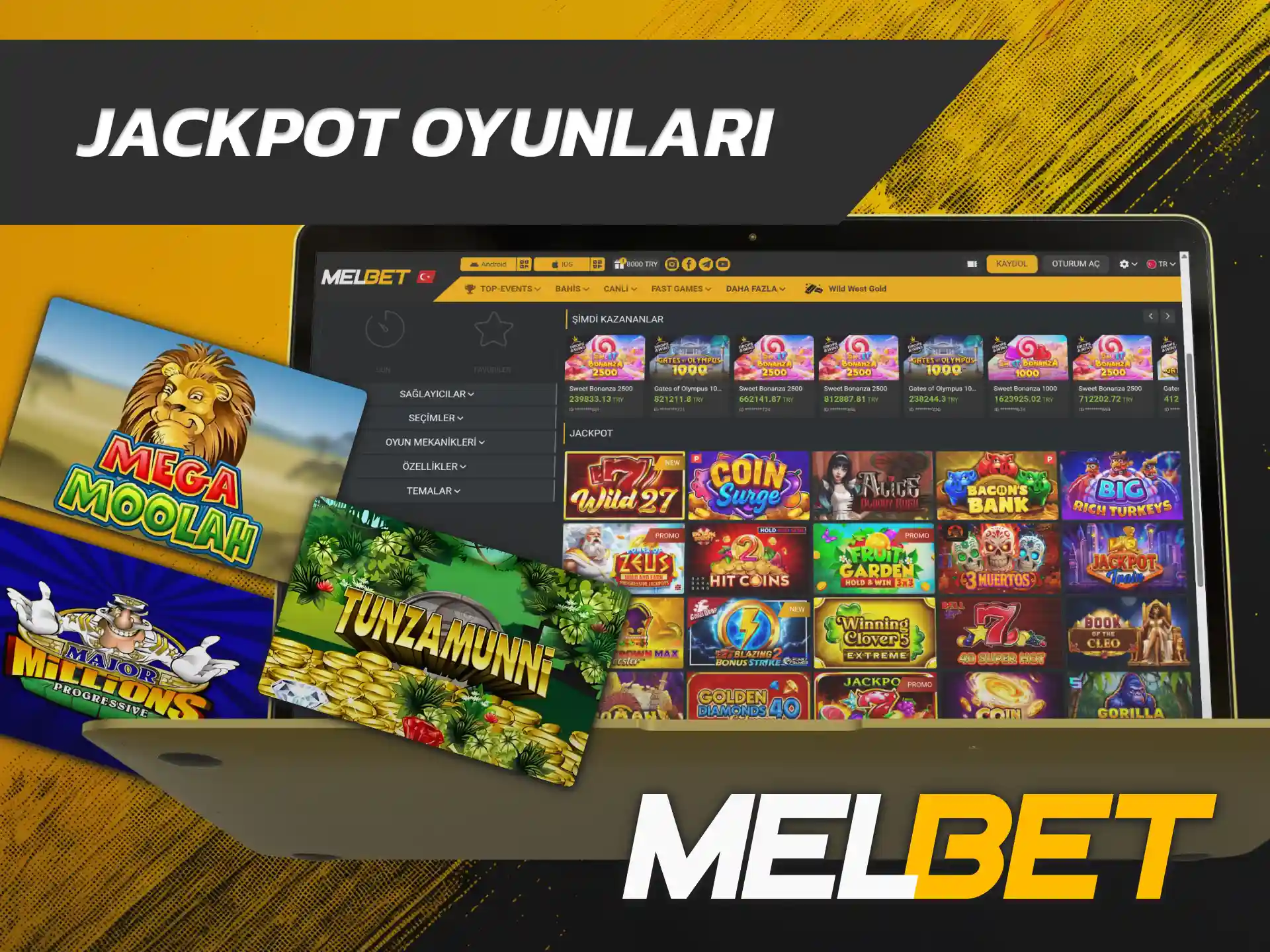 Büyük havuz ödüllerini yakalamak üzere Melbet Casino Jackpot Oyunları seçeneğini deneyin.