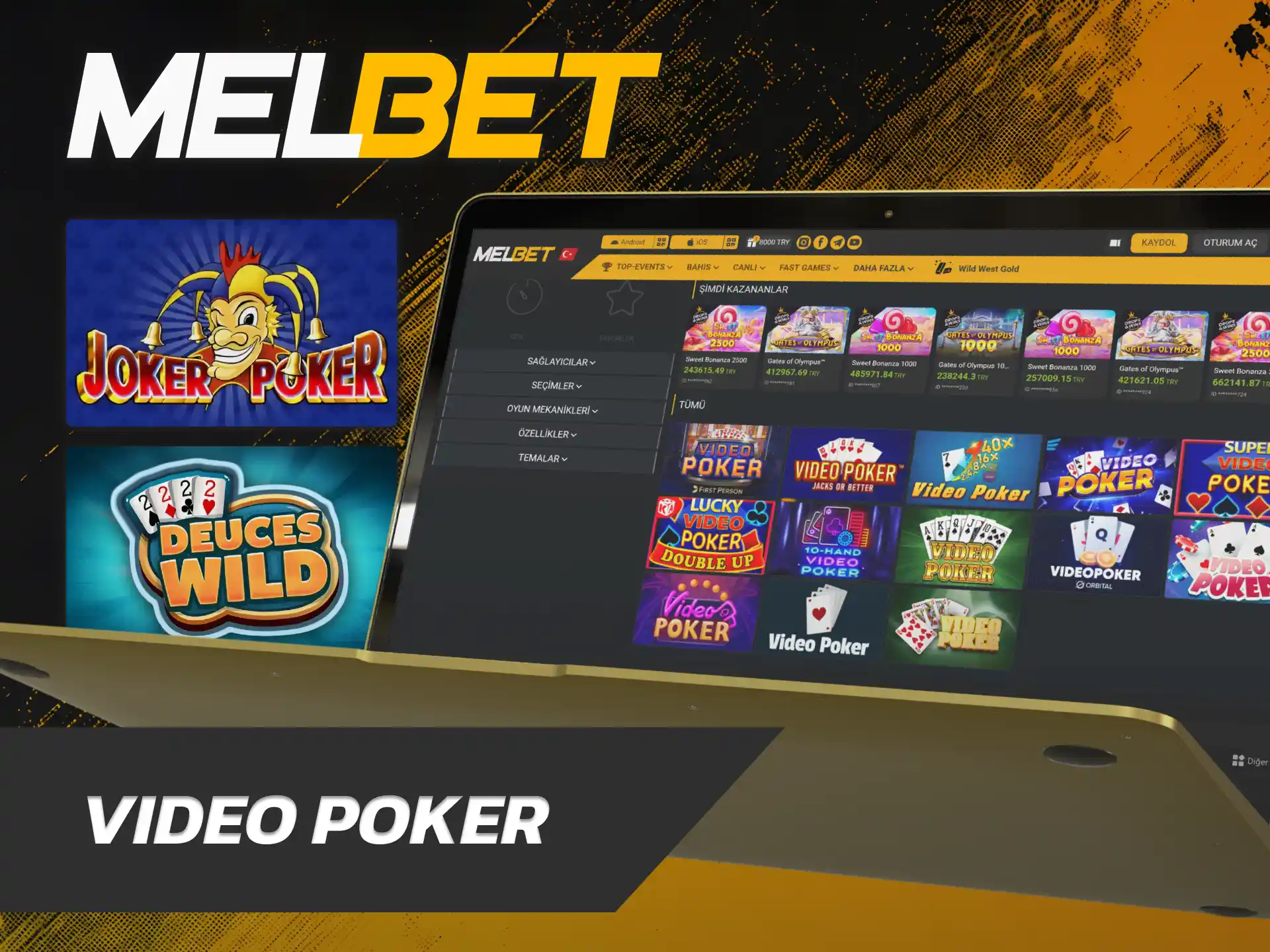 En iyi el kombinasyonlarını kurmak için Melbet Casino Video Poker oynayın.