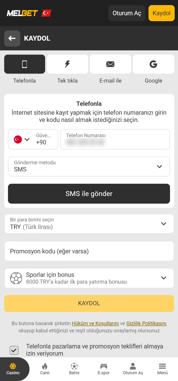 Melbet casino heyecanına katılmak için hemen kayıt formunu doldurun.