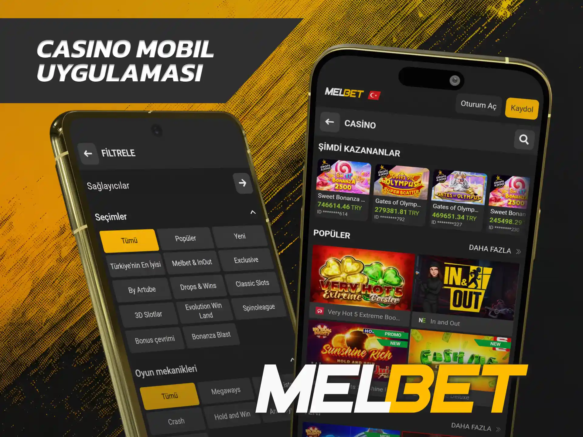 Cep telefonunuzdan şans oyunları oynamak için mobil Melbet Casino uygulamasını indirin.