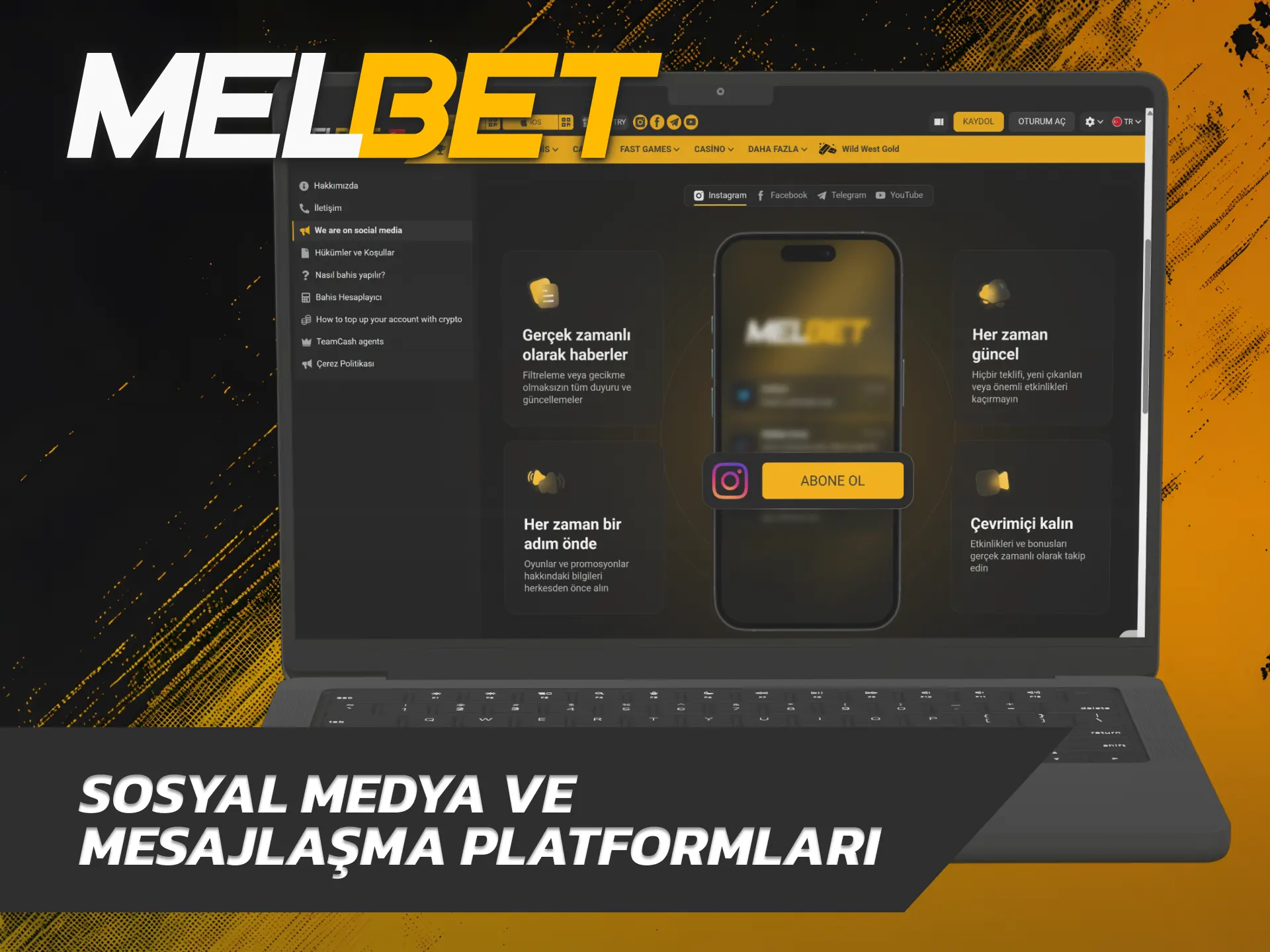 Resmi sosyal ağlar üzerinden yardım almak için Melbet Destek kanallarını takip edin.