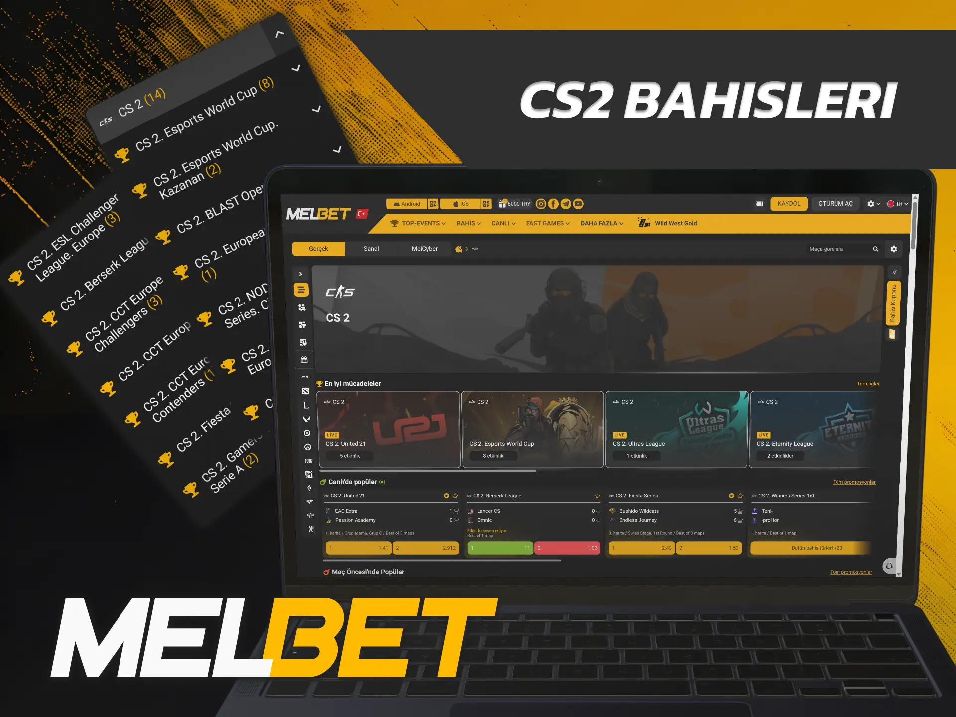 Taktiksel harita galibini doğru tahmin etmek üzere Melbet E-Spor CS2 oynayın.