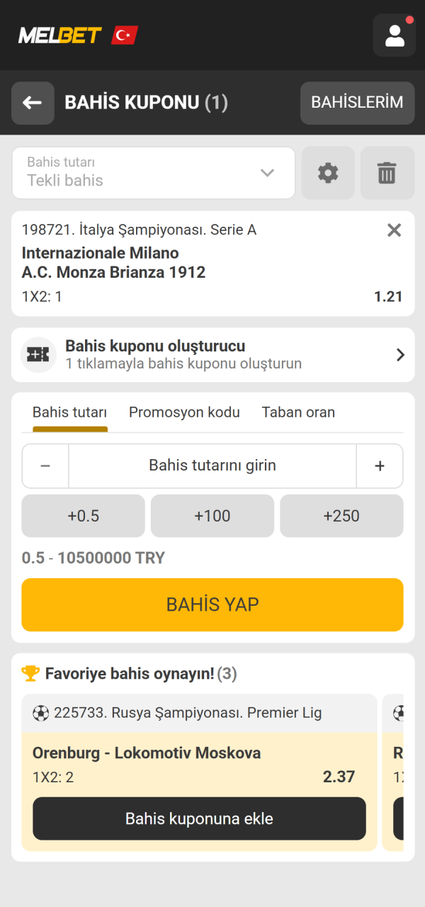 Seçtiğiniz karşılaşmaları onaylayıp oynayın Melbet Futbol bültenini takip ederek tamamlayın.