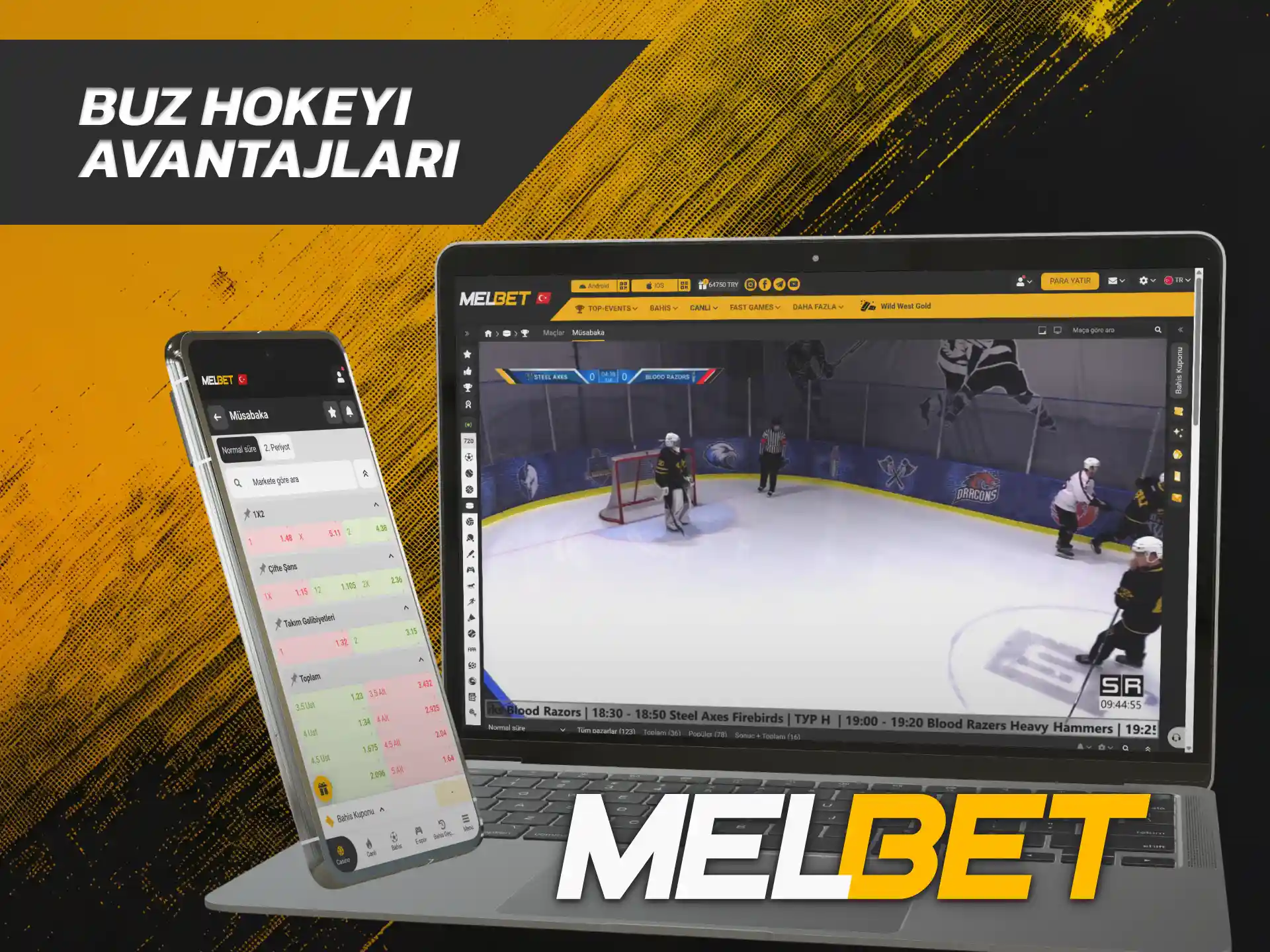 Yüksek canlı oran avantajlarını keşfetmek için Melbet Hokeyi bültenini inceleyin.