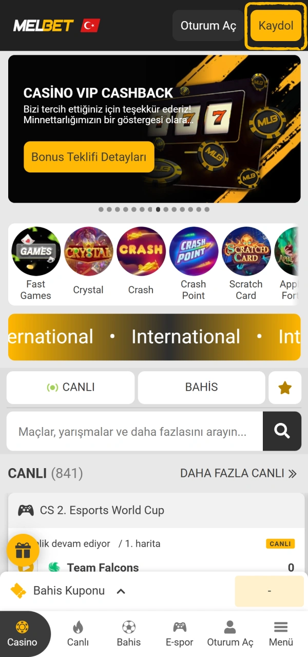 Melbet buz hokeyi bahisi yapmak için hemen yeni bir hesap oluşturun.
