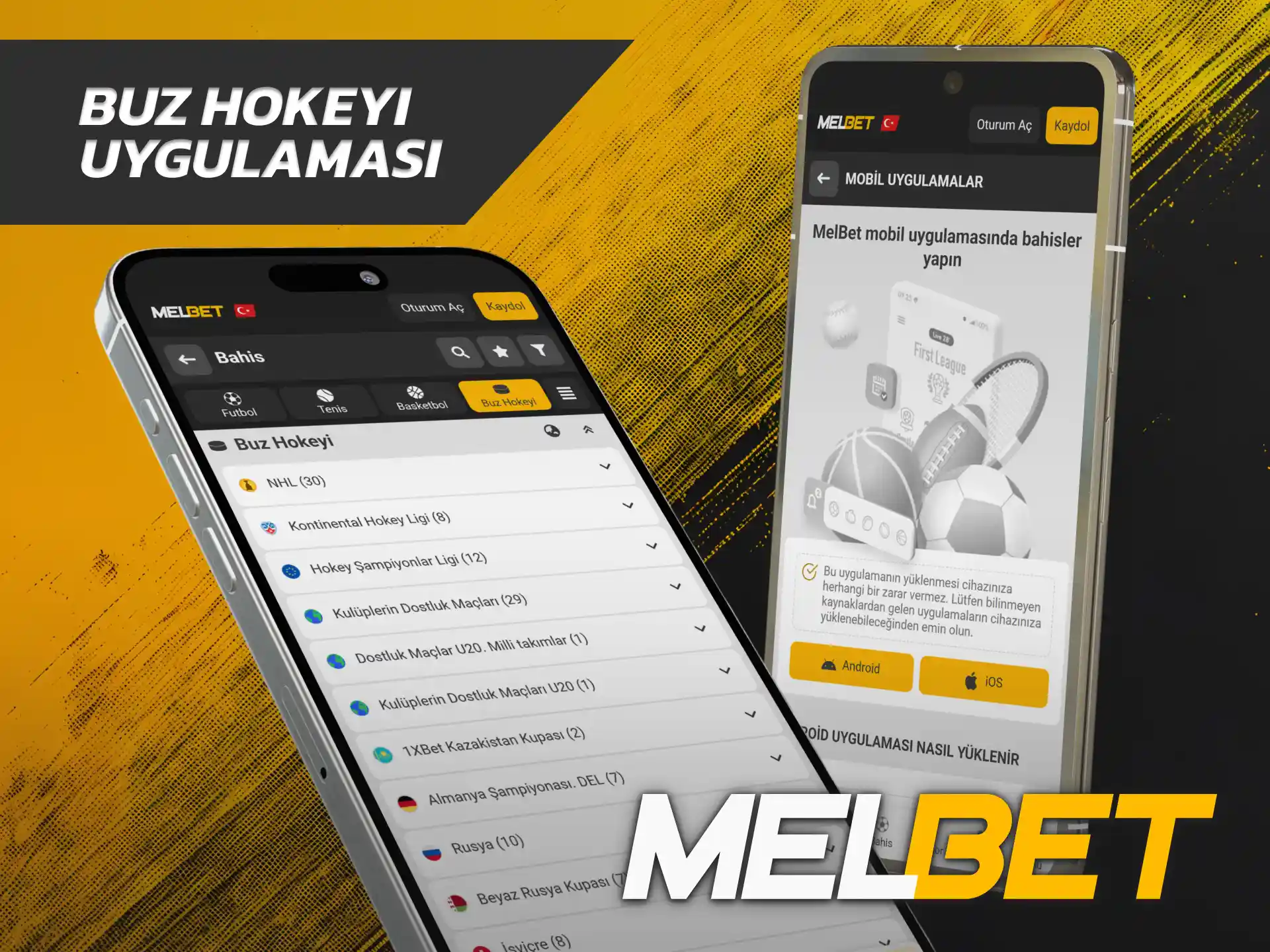 Buz pisti karşılaşmalarına kupon oynamak için Melbet Hokeyi uygulamasını indirin.