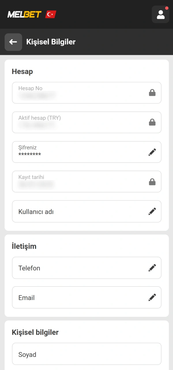 Kimlik verilerinizi onaylatın Melbet Hoş Geldin Bonusu hediyesini aktifleştirmek üzere.
