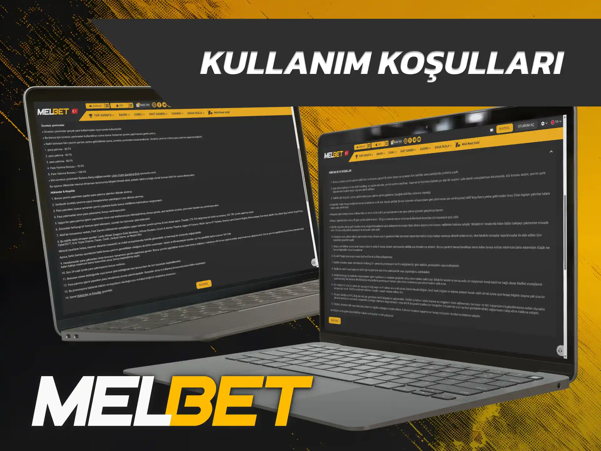 Çevrim şartlarını öğrenmek için resmi Melbet Hoş Geldin Bonusu kurallarını okuyun.