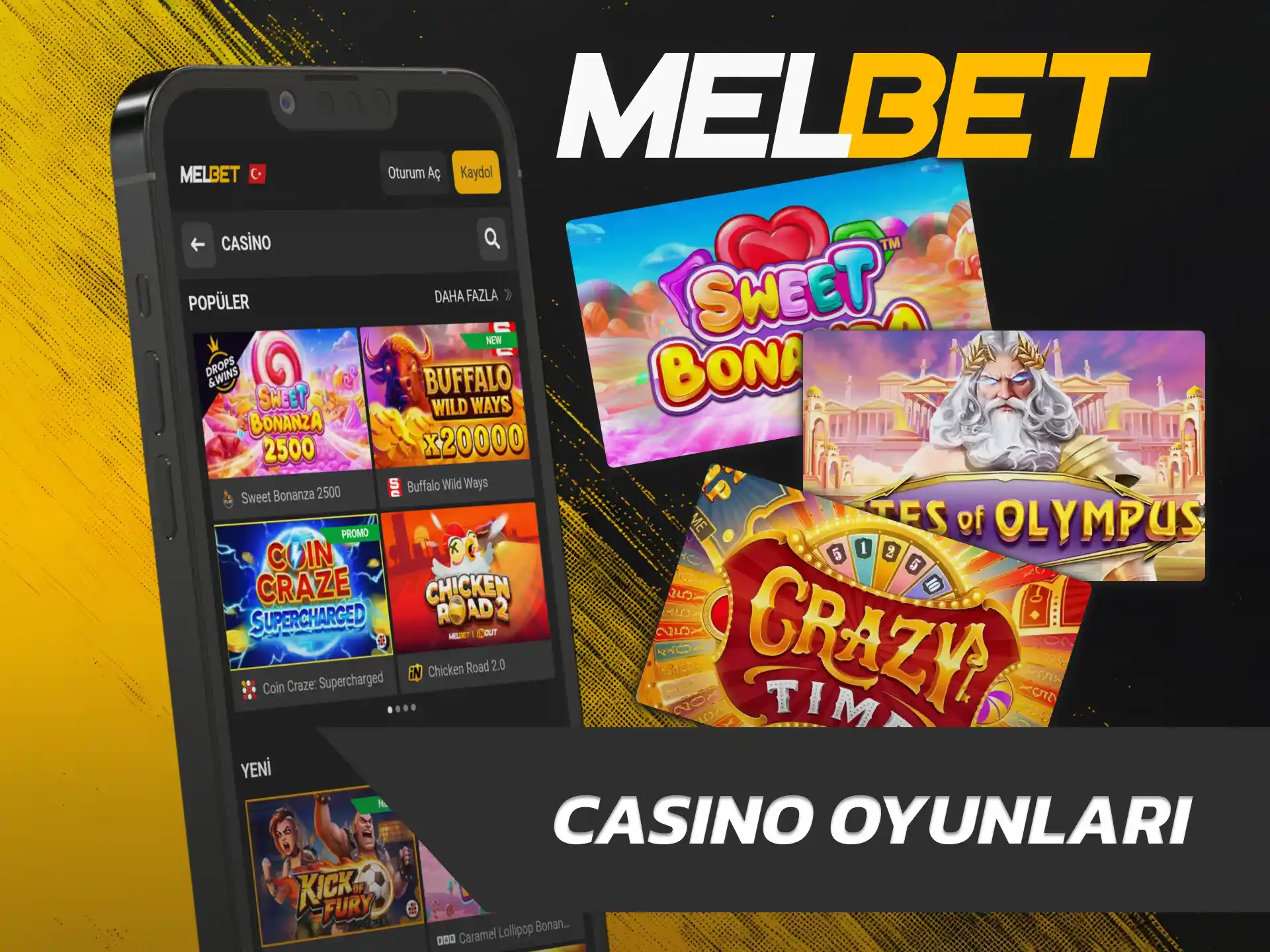 Slot ve masa oyunlarını oynamak için Melbet iOS lobisine katılın.