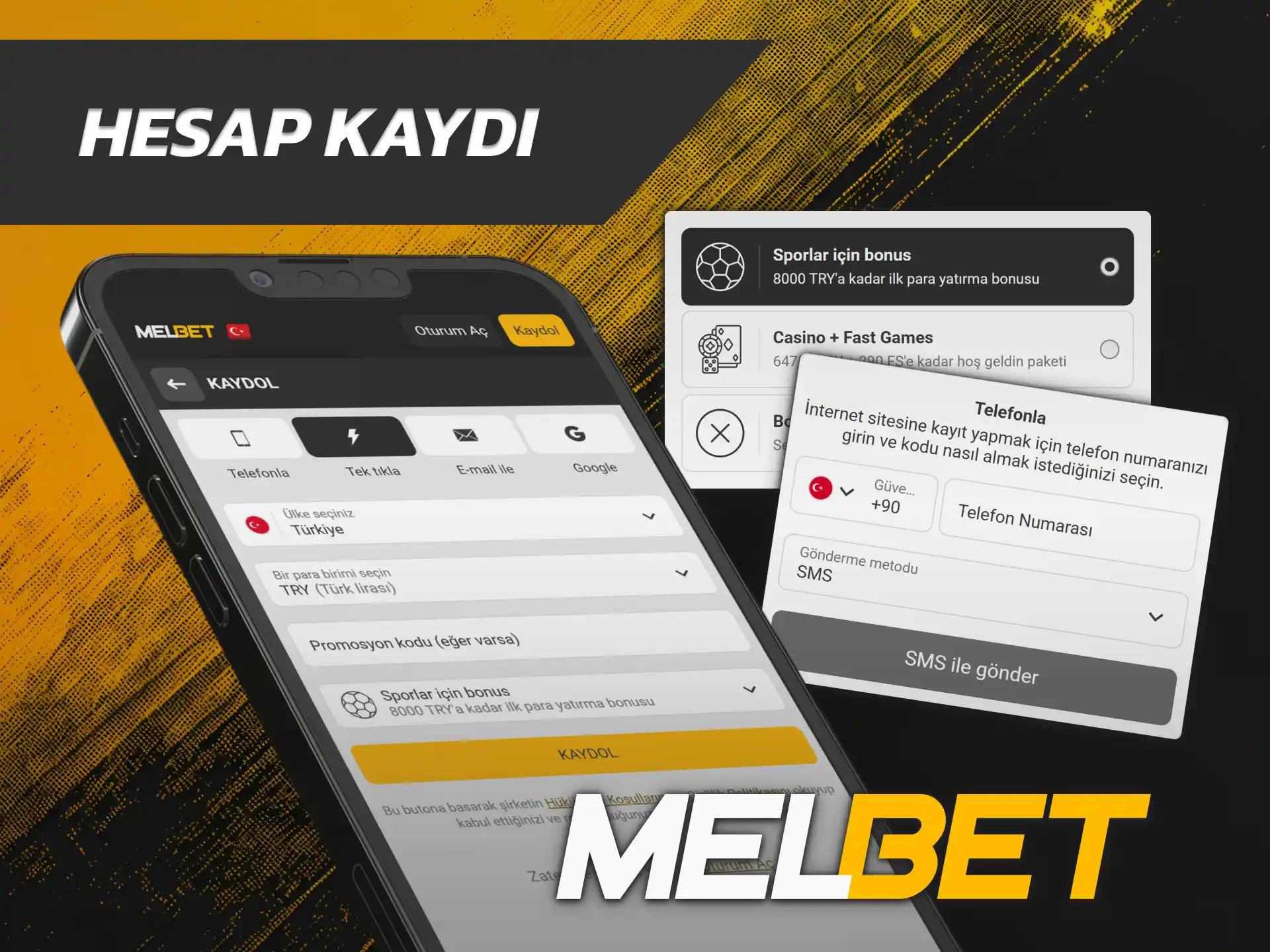 Yeni üyelik formunu doldurmak için Melbet iOS uygulamasını kullanın.