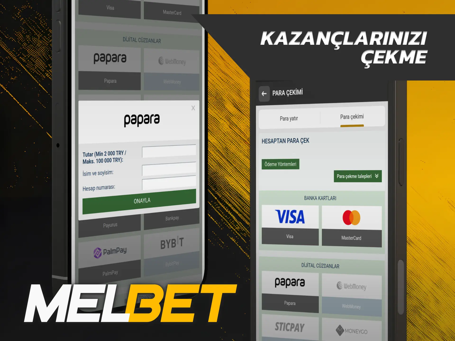 Çekim talebi oluşturmak üzere Melbet iOS kasa alanına gidin.