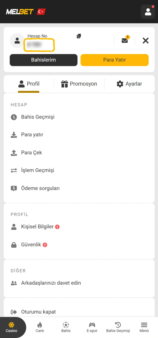 İşlemi tamamlamak için Melbet para çekme talebinizi hemen onaylayın.
