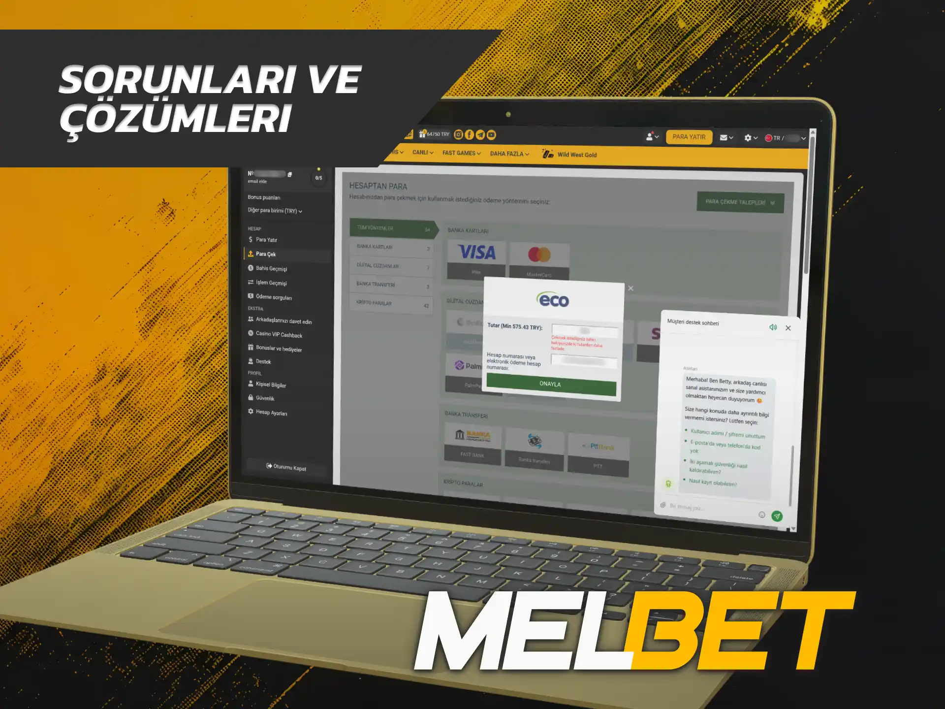 Transfer gecikmesi sorunlarını çözmek üzere Melbet Para Çekme sayfasını ziyaret edin.