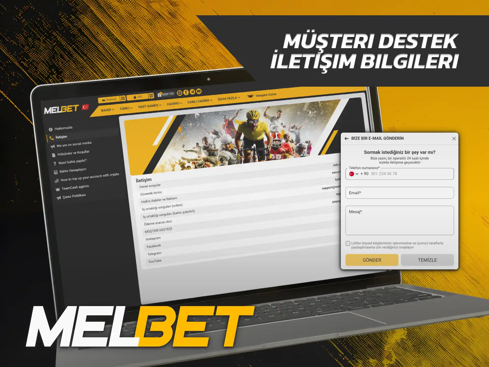 Finansal temsilcilerle iletişim kurmak için Melbet Para Yatırma yardım hattını kullanın.