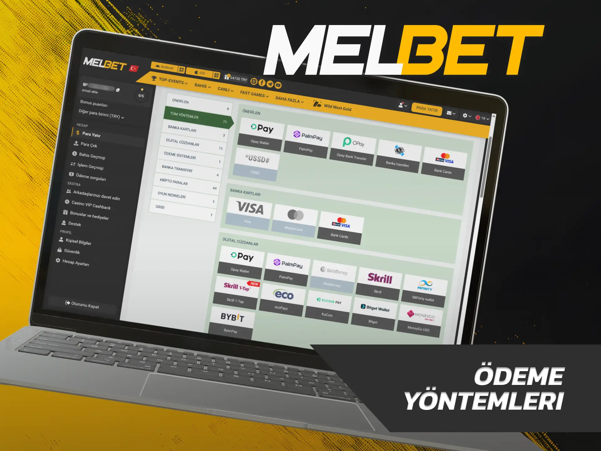 Hızlı bakiye yükleme kanallarını seçmek üzere Melbet Para Yatırma sayfasını inceleyin.