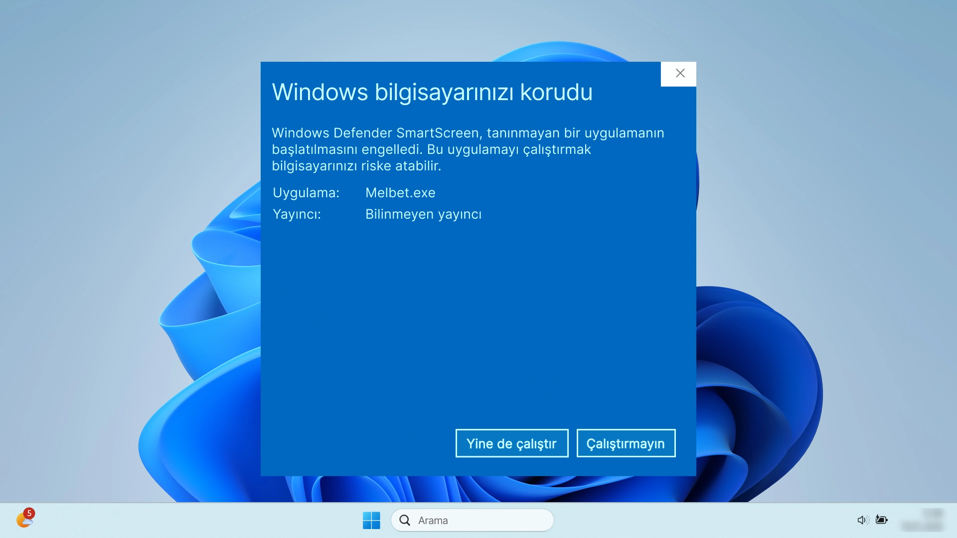 Yükleme paketini başlatmak için Melbet Windows PC İstemcisi kurulum dosyasını açın.