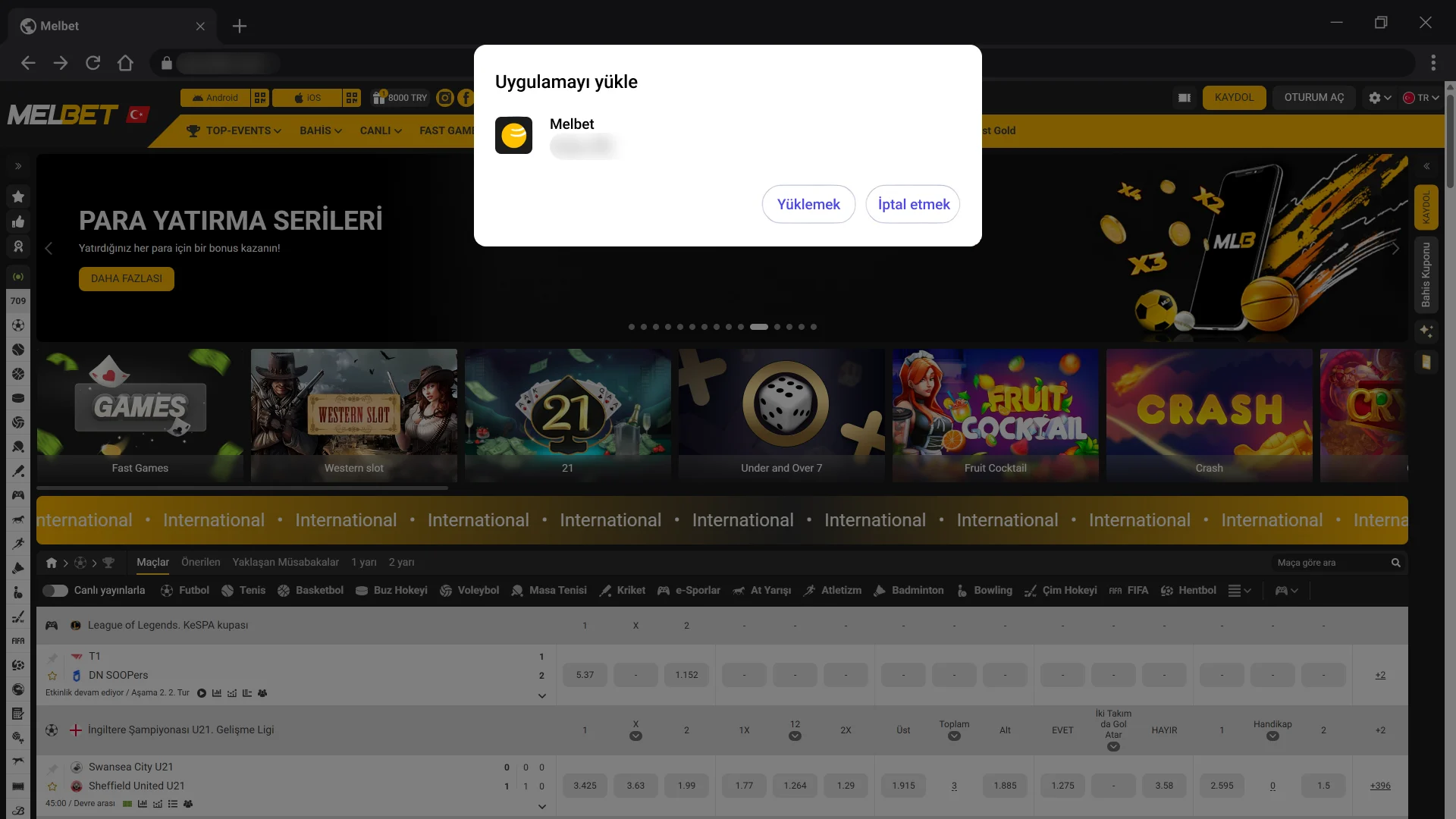 Dosya kaydetme işlemini onaylayın Melbet Windows PC İstemcisi kurulumuna başlamak için.