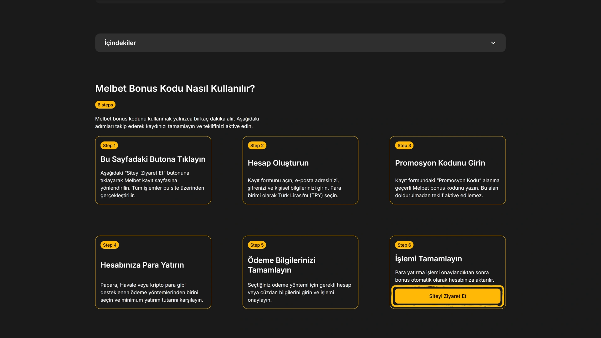 İndirim bağlantısına ulaşmak üzere resmi Melbet Promosyon Kodu butonuna basın.