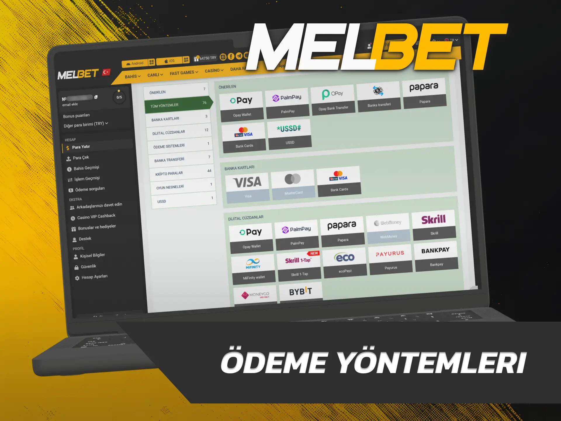 Bakiye transferlerinizi güvenle gerçekleştirmek için Melbet Slotlar kasasını ziyaret edin.