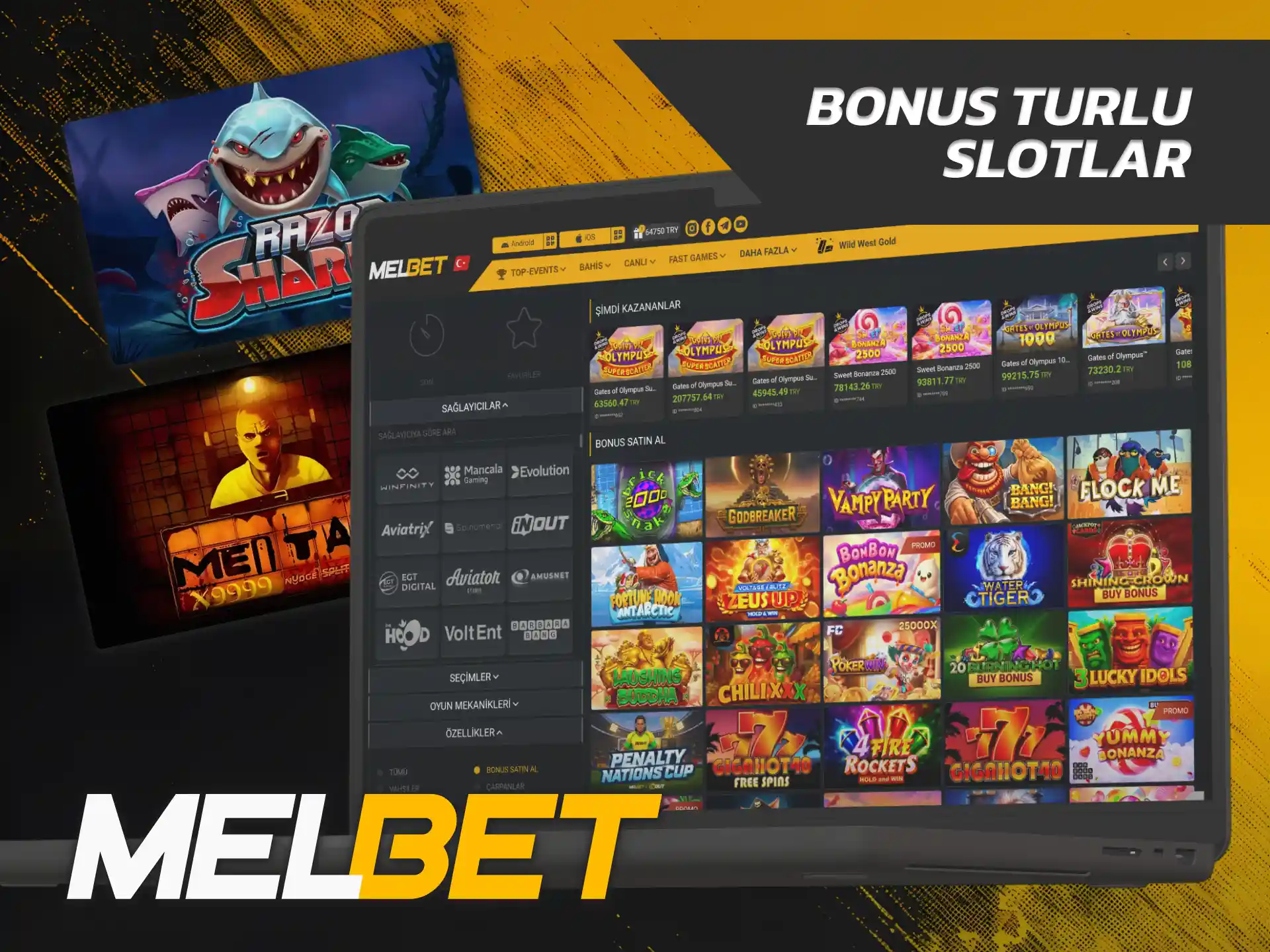 Anında ücretsiz dönüş turlarını başlatmak için Melbet Bonus Slotlar oynayın.