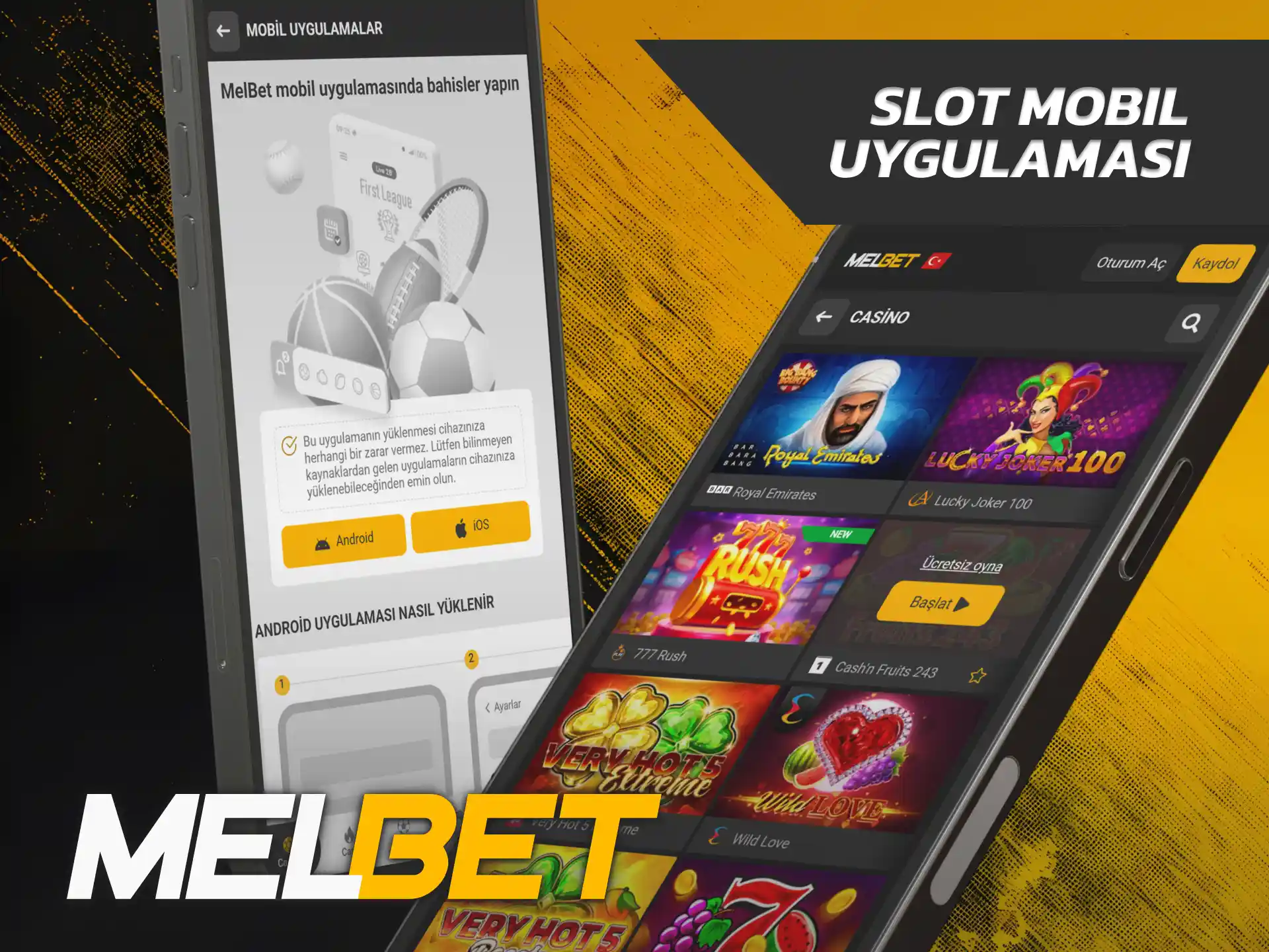 Makaraları cep telefonunuzdan döndürmek için mobil Melbet Slotlar uygulamasını hemen indirin.
