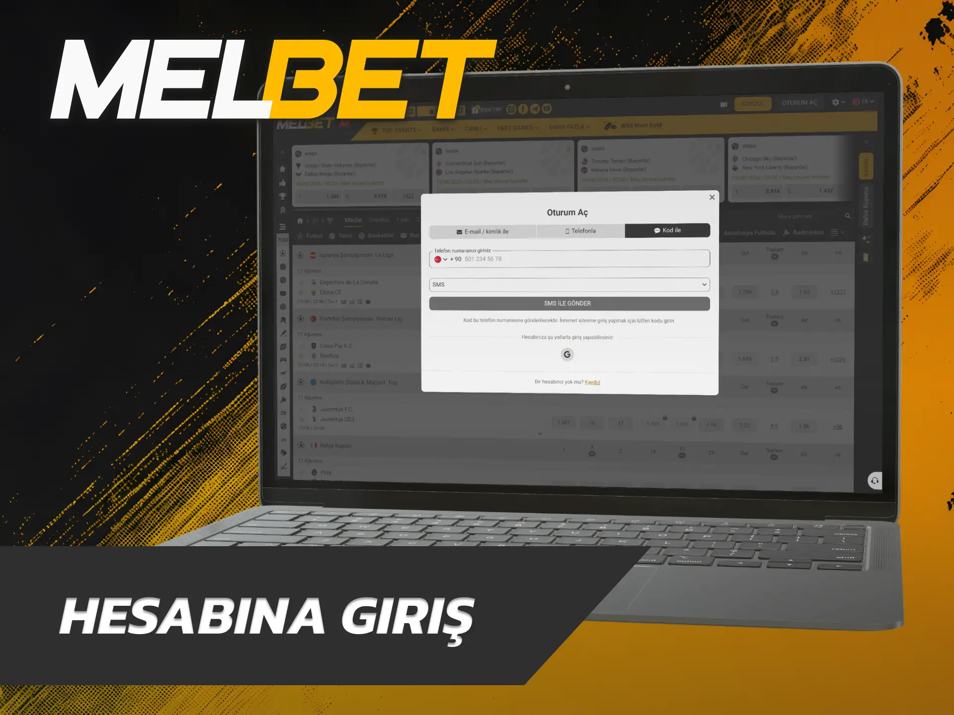 Üye paneline erişim sağlamak amacıyla Melbet Spor giriş alanını açın.