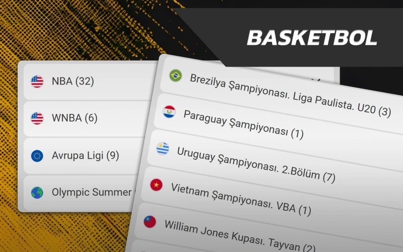 NBA çeyrek skorlarına kupon oynayın Basketbol branşında Melbet Spor.