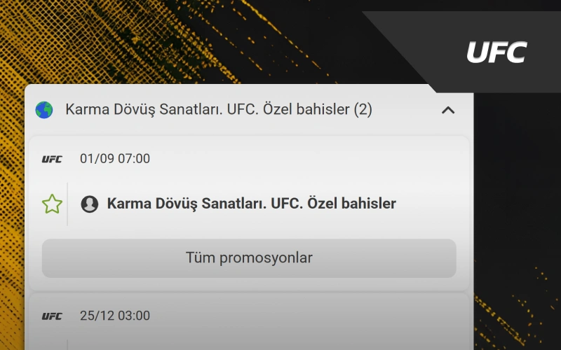 Unvan dövüşü kazananlarını tahmin edin UFC branşında Melbet Spor.
