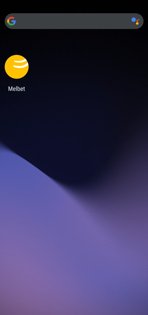Bahis oynamaya başlamak için yüklenen Melbet Android APK yazılımını çalıştırın.