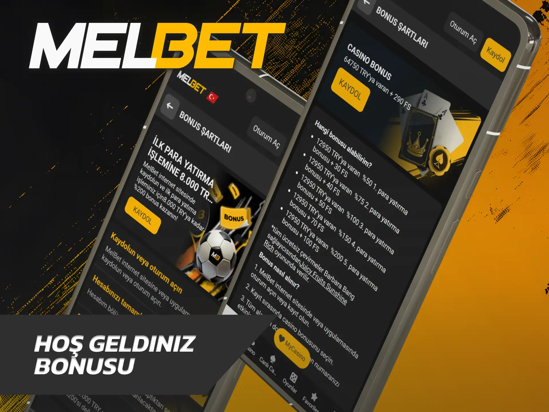 Özel promosyon paketini tanımlamak üzere Melbet Uygulama hesabınıza giriş yapın.